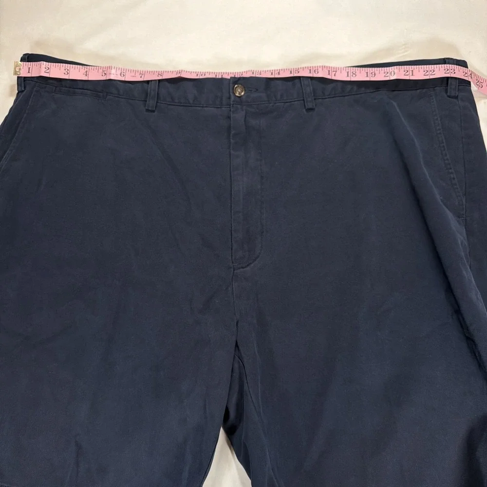 Polo Ralph Lauren Mens 48B Navy Blue‎ Flat Front Chino Shorts Golf Casual 10